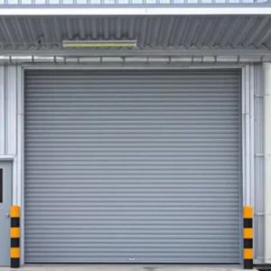 Industrial Automatic Steel Roll-Up Door, Custom Waterproof Hurricane-Resistant Metal Door