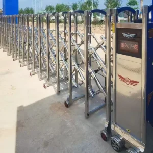 Industrial Electric Retractable Folding Sliding Gate Stainless Steel for Driveways