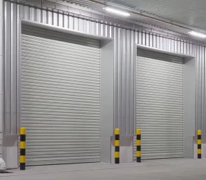 Industrial Galvanized Steel Roll-Up Roller Shutter Door with Motor