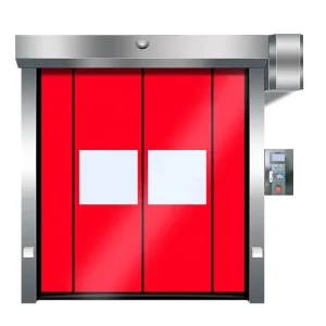 Industrial High-Speed Zipper Type Anti-Impact Nano PVC Rolling Fold-Up Door Self-Repairing