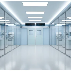 Industrial Hospital Stainless Steel Seamless Dustproof Automatic Hermetic Sliding Door