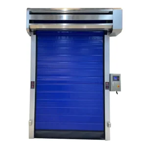 Industrial Insulated Motorized High-Speed PVC Roller Shutter Door for Cold Storage Freezer Rooms