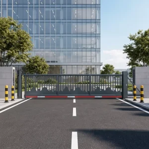 Industrial Outdoor Heavy Duty Electric Linear Sliding Gate with High Wind Resistance