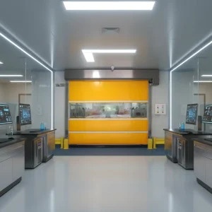 Industrial PVC High-Speed Self-Repairing Insulated Windproof Low-Noise Roll-Up Shutter
