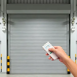 Industrial Polymer Aluminum Alloy Windproof Warehouse Roller Shutter Door with Remote Control