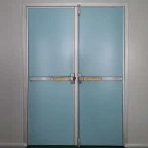 Industrial Steel Manual Fireproof Emergency Exit Door for Supermarkets and Hospitals
