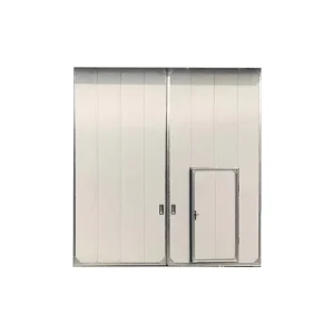 Industrial Victorian Sliding Door with Cold-Rolled Steel Windproof Hanging Track for Warehouse