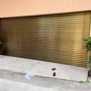 Insulated Aluminum Alloy Anti-Theft Rolling Shutter Garage Door for Villa Exterior Use