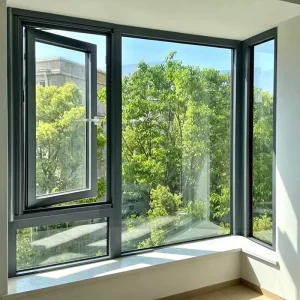 Insulated Aluminum Alloy Swing Windows for Balconies and Bedrooms with Soundproof Design