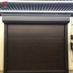 Insulated Aluminum Roller Shutter Garage Door with Electric Motor for Residential Villas