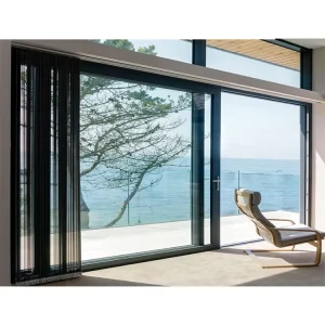 Insulated Double-Glazed Aluminum Sliding Glass Door for Balconies and Villas