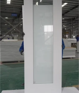 Insulated Glass Fiberglass Front Entry Door Panel Easy Maintenance Energy Efficient for Villa