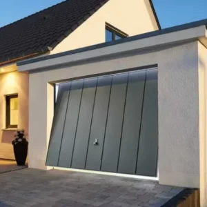 Insulated Motorized Roll-Up One-Piece Aluminum Alloy Garage Door with Foldable Trackless Design