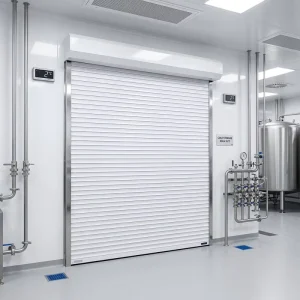 Insulated Slat Rolling Shutter Door for Shop Garage and Factory