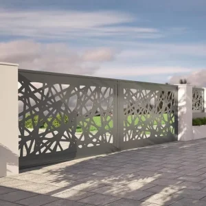 Intelligent Floating Aluminum Automatic Sliding Gate for Driveway Villa Courtyard Security System