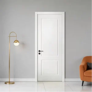 Interior Door 3 Panel White Primed MDF Solid Core with Frame Hardware Support OEM
