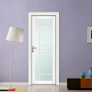 Interior Frosted Glass Pocket Bathroom Door, Waterproof