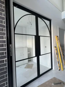 Interior Steel Glass Swing Door for Home Bedroom