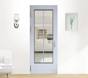 Interior Transparent Glass Aluminum Swing Door