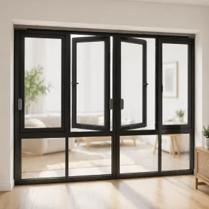 Isobaric Sealed Thermal Insulated Aluminum Casement Window for Quiet Household Bedroom Use