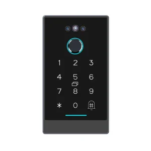 K3f Smart Wood Door Lock with Fingerprint, Face Recognition, RFID Proximity Cards and Cloud Data Storage