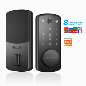 K7 Digital Smart Lock Deadbolt Biometric Fingerprint Bluetooth Key Card Access Home Door Mobile App