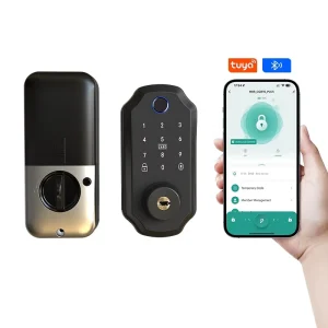 Keyless Digital Biometric Touch Keypad Password Door Lock with Fingerprint Passcode Phone Unlock App