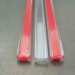 L-Shape PVC Adhesive Seal Strip for Bathroom Shower Door, Waterproof Silicone Sealing Strip