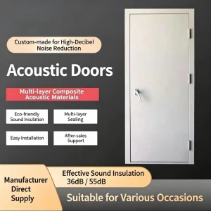 Laboratory Acoustic Door Sound Insulation and Sound Absorbing for Industrial Exterior Facilities