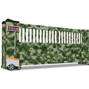 Large Industrial Park Automatic Electric Linear Translation Telescopic Sliding Gate