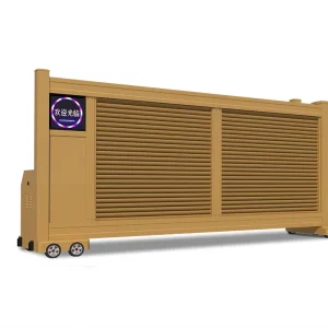 Large Span Industrial Electric Automatic Telescopic Section Sliding Enclosure Gate