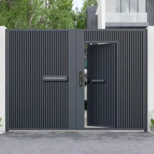 Latest High Quality Outdoor Aluminum Main Metal Entrance Automatic Aluminum Swing Gates for Garden Houses