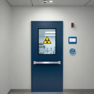Lead Lined Metal Slab Door for Hospital X-Ray Room and Nuclear Medicine Radiation Protection