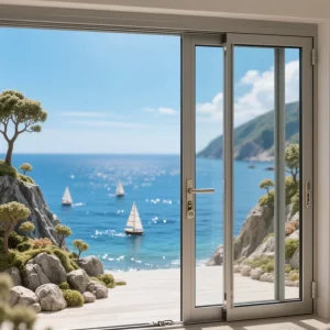 Lift Sliding Door GWT118 Ultra-Narrow Aluminum Sliding Door with Large Glass Panel for Villas and Homes