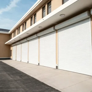 Lightweight Aluminum Automatic Roller Shutter Garage Door for Homes and Villas