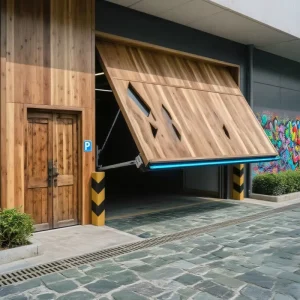 Lightweight Electric Automatic Retractable Tilt-Up Garage Door