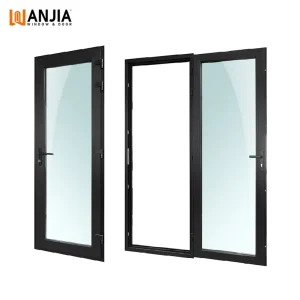 Living Room Bedroom Renovation Tempered Glass PVC Waterproof Door Design PVC Casement Door Plastic Steel Glass Door