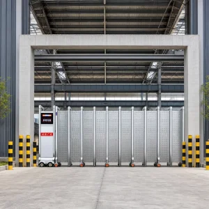 Low-Noise Aluminum Alloy Automatic Telescopic Retractable Sliding Gate for Outdoor Parking Lots