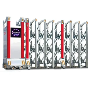 Low-Noise Aluminum Electric Folding Retractable Villa Driveway Gate