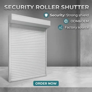 Low-Noise Aluminum Industrial Roller Shutter Door for Exterior House and Front Entry