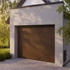 Low-Noise Electric Roller Shutter Garage Door Thermal-Insulated Automatic Steel Exterior Door