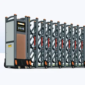 Low Noise Stainless Steel Electric Retractable Collapsible Folding Villa Driveway Security Gate