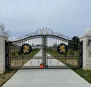 Luxury Antique Wrought Iron Fancy Main Gate Design Driveway Gate Design Boundary Wall Gate