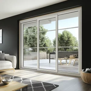 Luxury Villa Aluminum Sliding Glass Door Imported German Fittings Soundproof Design