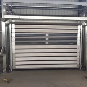 Manual High-Speed Aluminum Alloy Roller Shutter Doors, Anti-Theft Outdoor Transparent Grill, for Commercial Use