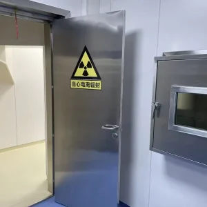 Manual Lead Shielding Door with Stainless Steel Panel for Hospital Radiology Rooms, Manufacturer