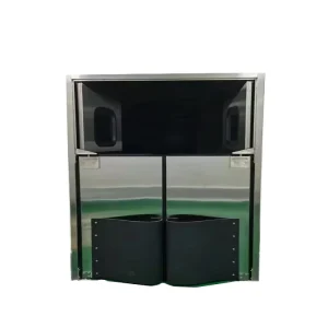 Manual Opening Metal Frame with Window Isolation Door and Anti collision Free Door for Cleanroom Laboratory