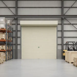 Manual Single-Layer Galvanized Steel Roll-Up Garage Door