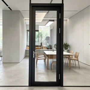 Manufacturer Anti-Deformation Aluminum Door with Slim Sash and High Light Transmittance for Apartment Interiors