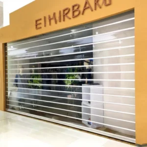 Manufacturer Crystal Polycarbonate Transparent Rolling Shutter Door for Shops